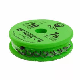   GURU SUPER MWG STANDARD HAIR READY RIGS 15 Size 14 (0.19mm) voorgeknoopte haak