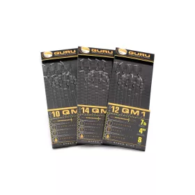   Guru QM1 Speed Stop 12 met oog, weerhaakloze monofilament voorgeknoopte haak 8 stuks