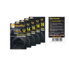 Guru Super XS 16 Karperhaak met plaatje en weerhaak 10 stuks