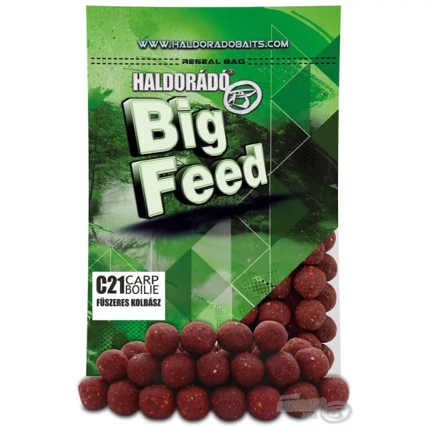 Haldorádó Big Feed - C21 Boilie - Kruidige Worst