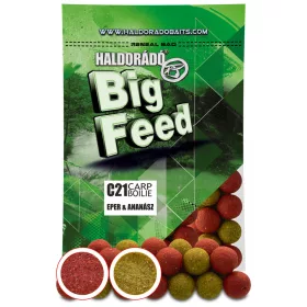   Haldorádó Big Feed C21 Boilie Aardbei-Ananas 700gr 24mm Boilie