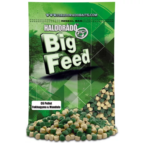 Haldorádó Big Feed C6 Pellet Knoflook-Amandel 700gr 6mm Voerpellet