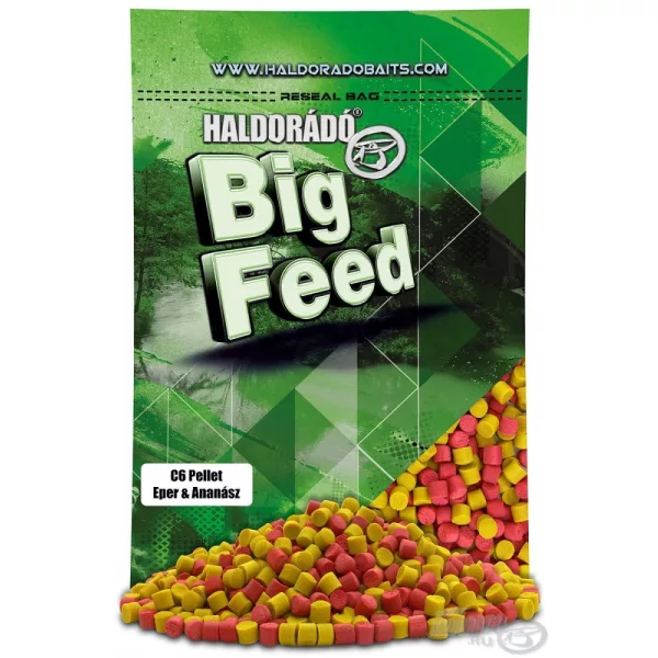 Haldorádó Big Feed - C6 Pellet - Aardbei & Ananas