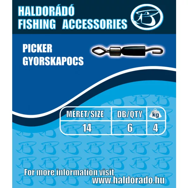 Haldorádó Feeder snelsluiting S 5kg 6 stuks