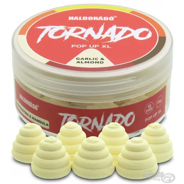 Haldorádó TORNADO Pop Up XL 15 mm - Knoflook & Amandel