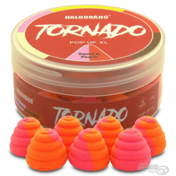 Haldorádó TORNADO Pop Up XL 15 mm - Inktvis & Perzik