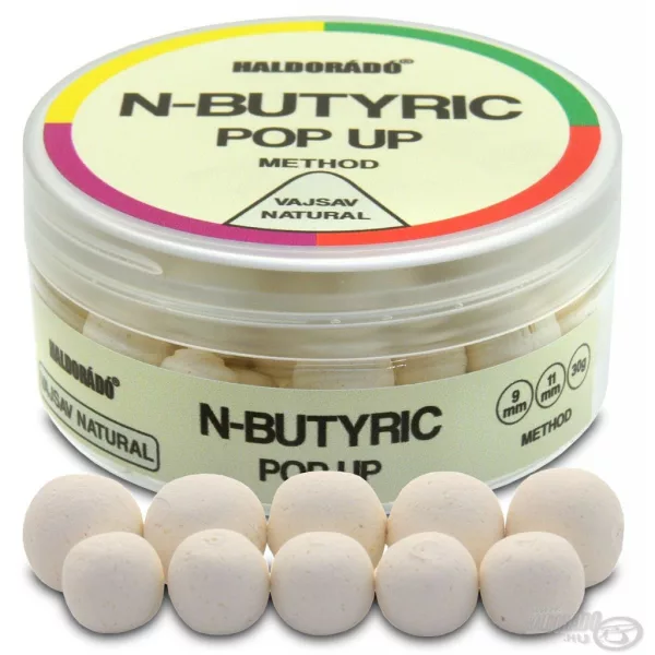 Haldorádó N-Butyric Pop Up Method 9, 11 mm - Boterzuur Natuurlijk