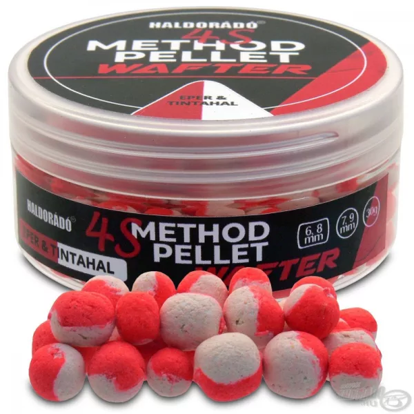 Haldorádó 4S Method Pellet Wafter 6, 8 mm - Aardbei & Inktvis