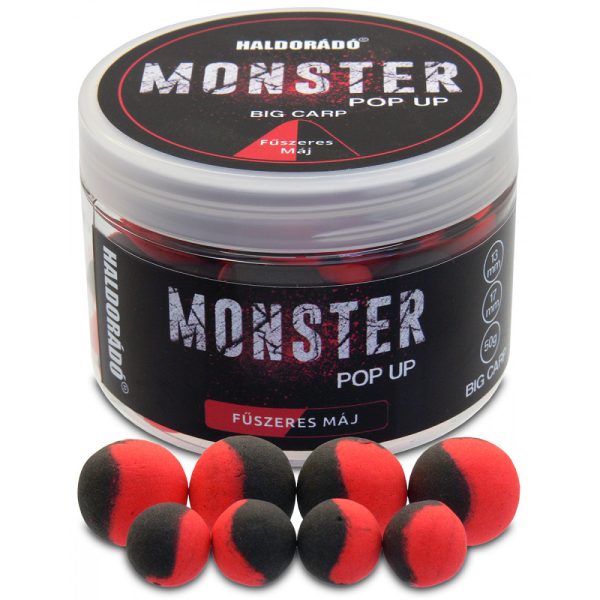 Haldorádó Monster Pop Up Big Carp Kruidig Lever 50gr 13-17mm