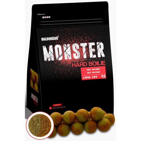 Haldorádó Monster Hard Boilie Hete Mango 700gr 24mm Boilie