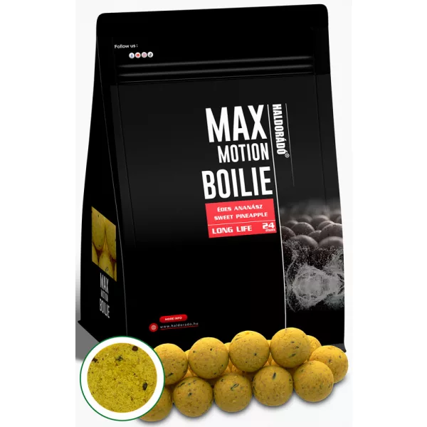 Haldorádó Max Motion Boilie Long Life Zoete Ananas 800gr 24mm Boilie