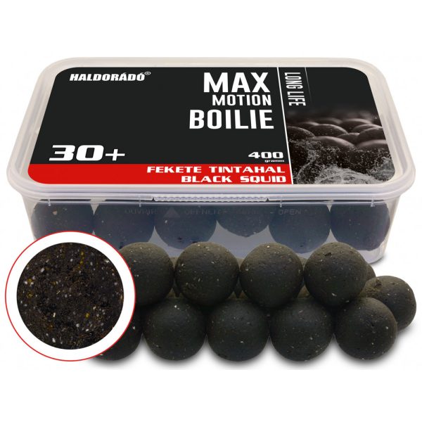Haldorádó Max Motion Boilie Long Life Zwarte Inktvis 400gr 30mm Boilie