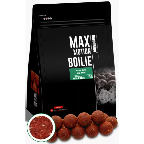 Haldorádó Max Motion Boilie Premium Soluble Grote Vis 800gr 24mm Boilie