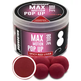   Haldorádó Max Motion Boilie Pop Up Gekruide Rode Lever 50gr 16-20mm Boilie
