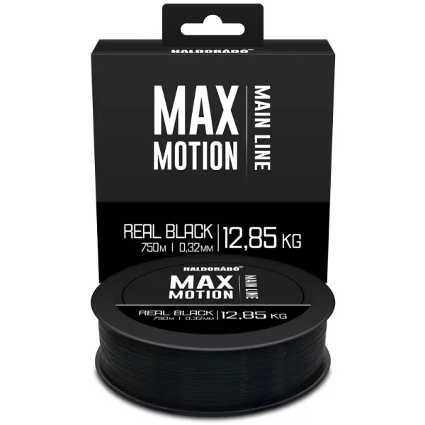 Haldorádó Max Motion 0,32mm 750m Monofilament hoofdlijn - Echt Zwart/zwart