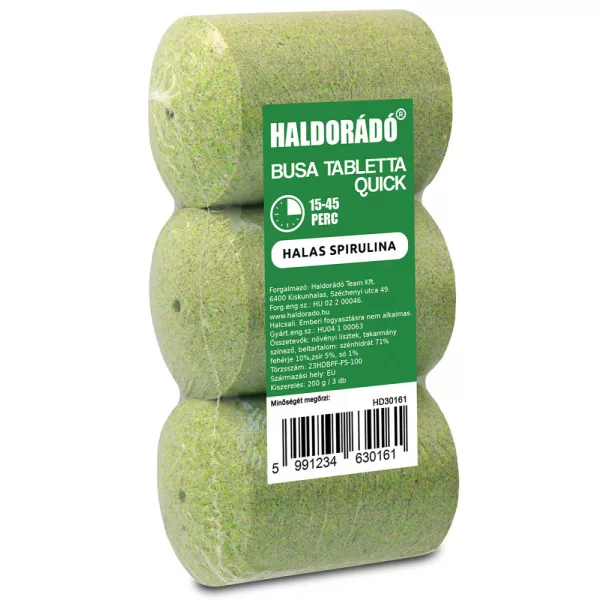 Haldorádó Busa tablet Snel Vis-Spirulina 3 stuks/verpakking