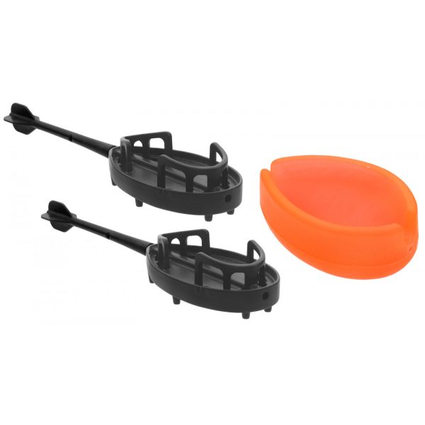 Haldorádó Dart Metal L 45gr method voerkorf 2 stuks + 1 rubberen vulgereedschap set