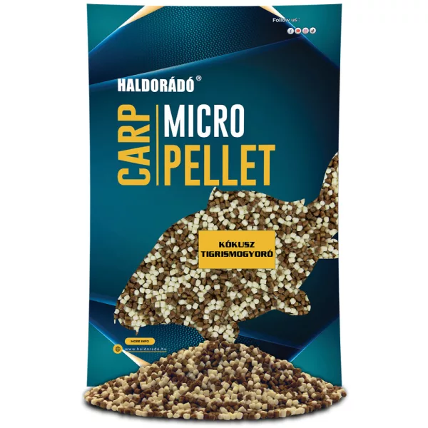 Haldorádó Carp Micro Pellet Kokos-Tijgernoot 600gr 3mm Voerpellet