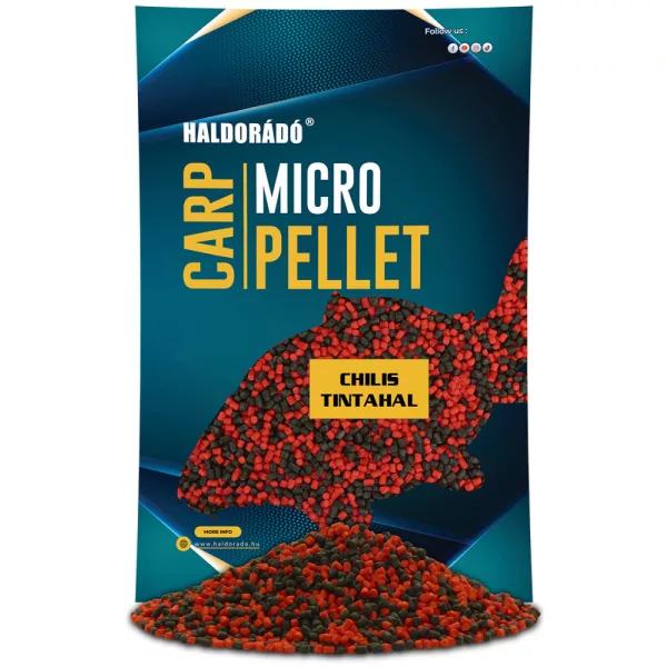 Haldorádó Carp Micro Pellet Chili Inktvis 600gr 3mm Voerpellet