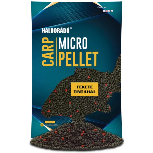 Haldorádó Carp Micro Pellet Zwarte Inktvis 600gr 3mm Voerpellet