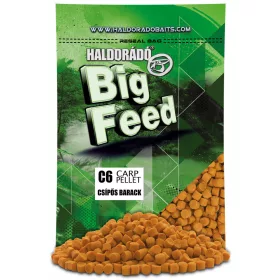   Haldorádó Big Feed C6 Pellet Pittige Perzik 700gr 6mm Voerpellet