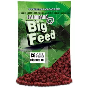   Haldorádó Big Feed C6 Pellet Kruidige Vis 700gr 6mm Voerpellet