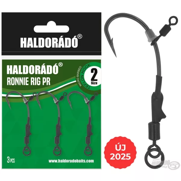 Haldorádó Ronnie Rig PR-2 Voorgeknoopte Boiliehaak 3 stuks