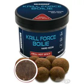   Haldorádó Krill Force Boilie Hard Hook Wafter 16, 20 mm Krill Hot Spicy Lokboilie 70gr
