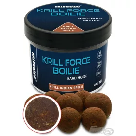   Haldorádó Krill Force Boilie Hard Hook Wafter 16, 20 mm Krill Indian Spice Aas Boilie 70gr