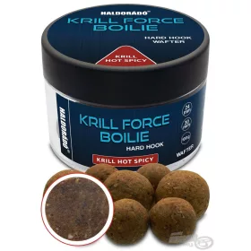   Haldorádó Krill Force Boilie Hard Hook Wafter 24, 30 mm Krill Hot Spicy Aas Boilie 100gr