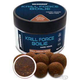   Haldorádó Krill Force Boilie Hard Hook Wafter 24, 30 mm Krill Indian Spice Lokboilie 100gr