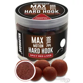  Haldorádó Max Motion Boilie Hard Hook Wafter 16, 20mm Kruidige Rode Lever Haakaas Boilie 100gr