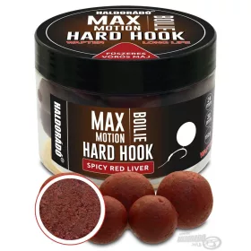  Haldorádó Max Motion Boilie Hard Hook Wafter 24, 30mm Kruidige Rode Lever Aas Boilie 150gr