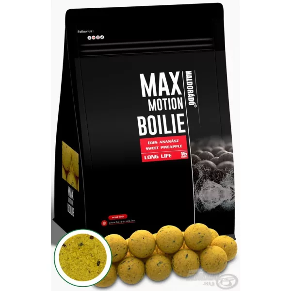Haldorádó Max Motion Boilie Long Life 16mm Zoete Ananas Boilie 800gr