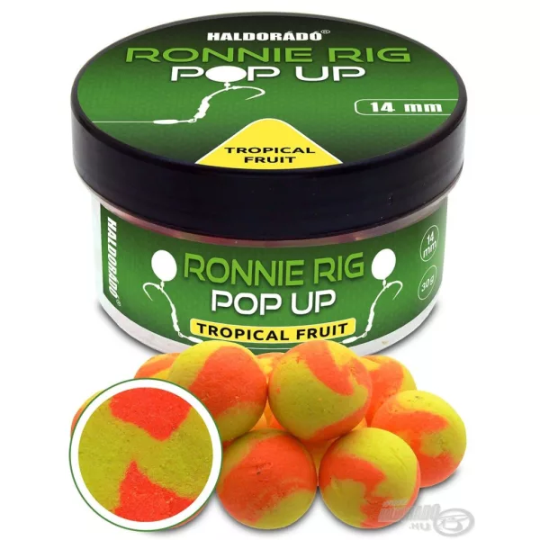 Haldorádó Ronnie Rig Pop Up Tropical Fruit 14mm Aas Boilie 30gr