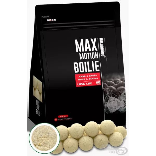 Haldorádó Max Motion Boilie Long Life 20mm Esdoorn & Banaan Boilie 800gr