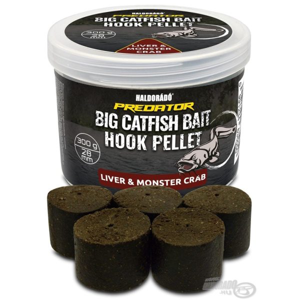 Haldorádó Catfish Bait Hook Pellet 28mm Liver-Monster Crab Boorhaakpellet 300gr