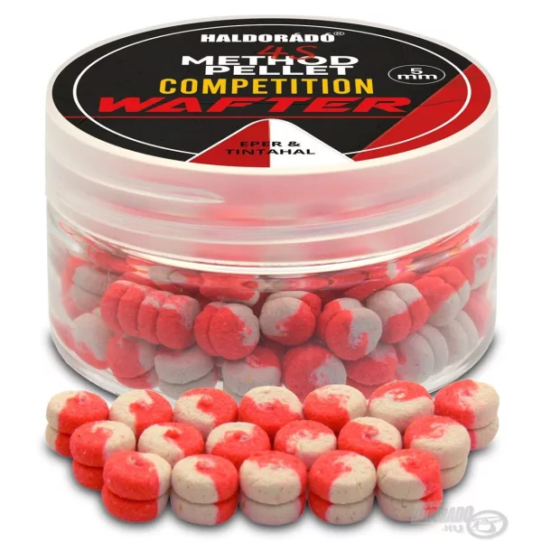 Haldorádó 4S Method Pellet Competition 5mm Aardbei & Inktvis Wafters 30gr