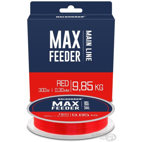 Haldorádó Max Feeder Red 0,30mm 300m Monofil Főzsinór