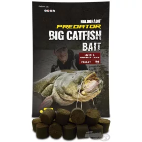   Haldorádó Catfish Bait Pellet 24mm Liver-Monster Crab Meerval Pellet 1kg