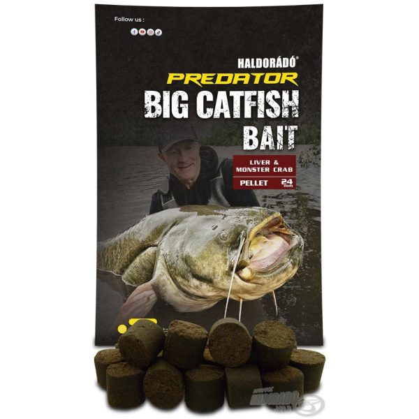 Haldorádó Catfish Bait Pellet 24mm Liver-Monster Crab Meerval Pellet 1kg