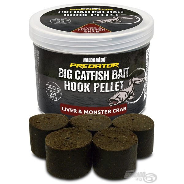 Haldorádó Catfish Bait Hook Pellet 24mm Liver-Monster Crab Geboorde Haakpellet 300gr