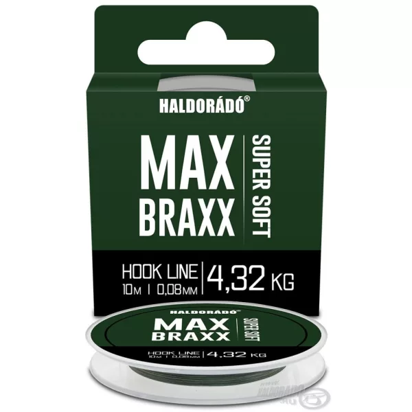 Haldorádó Max Braxx Super Soft Hook Line 0,08mm 10m Gevlochten Onderlijn