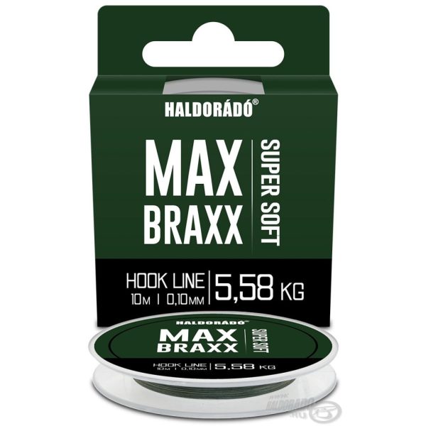 Haldorádó Max Braxx Super Soft Hook Line 0,10mm 10m Gevlochten Onderlijn
