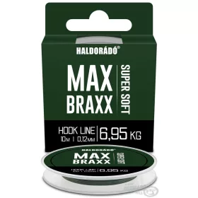   Haldorádó Max Braxx Super Soft Hook Line 0,12mm 10m Gevlochten Onderlijn