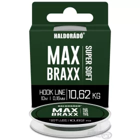   Haldorádó Max Braxx Super Soft Hook Line 0,16mm 10m Gevlochten Onderlijn