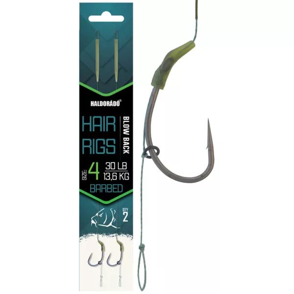 Haldorádó Blow Back Rig 6 Füles, Szakállas Előkötött Horog 2db