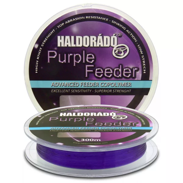 Haldorádó Paarse Feeder 0,18mm 300m Monofil hoofdlijn - Paars