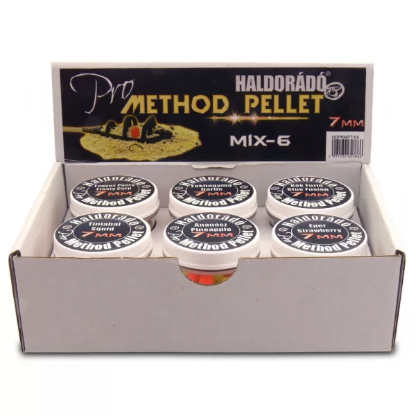 Haldorádó Pro Method Pellet 7mm - -MIX-6 / 6 smaken in één doos