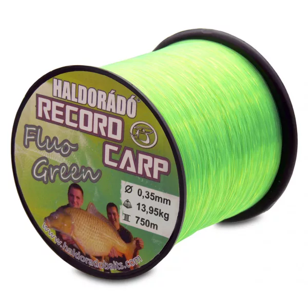 Haldorádó Record Carp Fluo Green 0,35mm 750m Monofilament Hoofdlijn